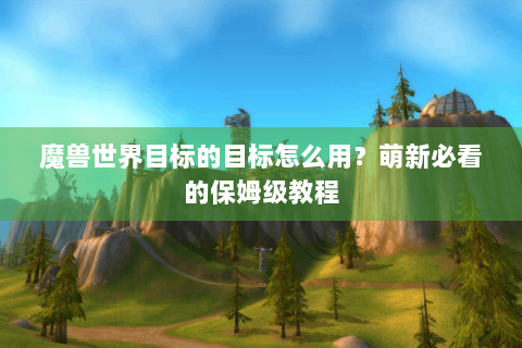 魔兽世界目标的目标怎么用？萌新必看的保姆级教程