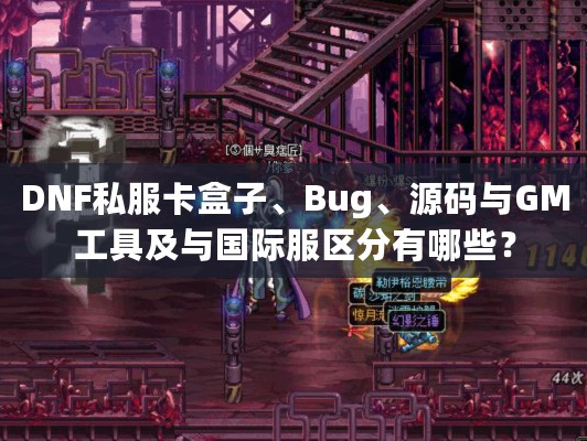 DNF私服卡盒子、Bug、源码与GM工具及与国际服区分有哪些？