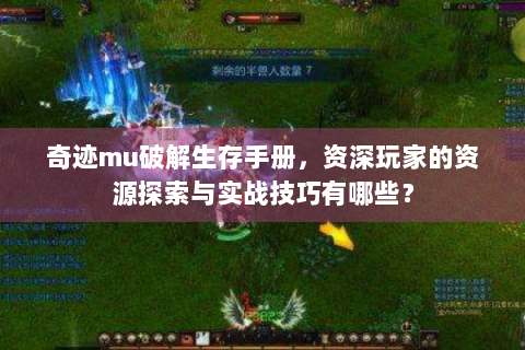 奇迹mu破解生存手册，资深玩家的资源探索与实战技巧有哪些？