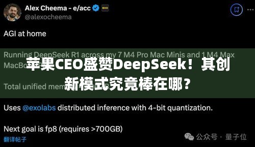 苹果CEO盛赞DeepSeek！其创新模式究竟棒在哪？