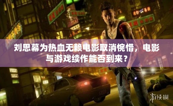 刘思幕为热血无赖电影取消惋惜，电影与游戏续作能否到来？