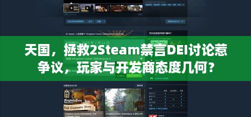 天国，拯救2Steam禁言DEI讨论惹争议，玩家与开发商态度几何？