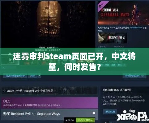 迷雾审判Steam页面已开，中文将至，何时发售？