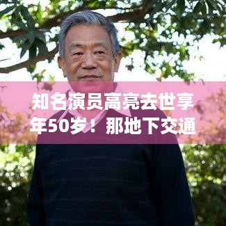 知名演员高亮去世享年50岁！那地下交通站怎么办？-游戏玩家们看过来