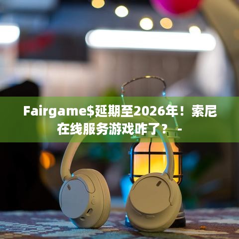 Fairgame$延期至2026年！索尼在线服务游戏咋了？ -