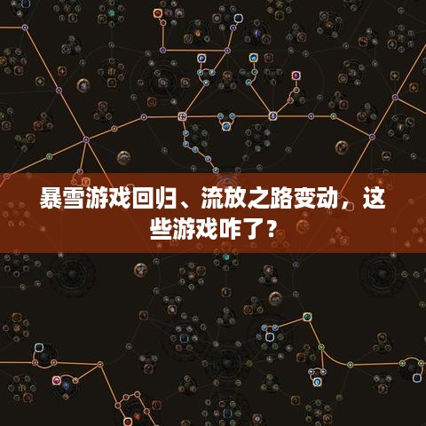 暴雪游戏回归、流放之路变动，这些游戏咋了？