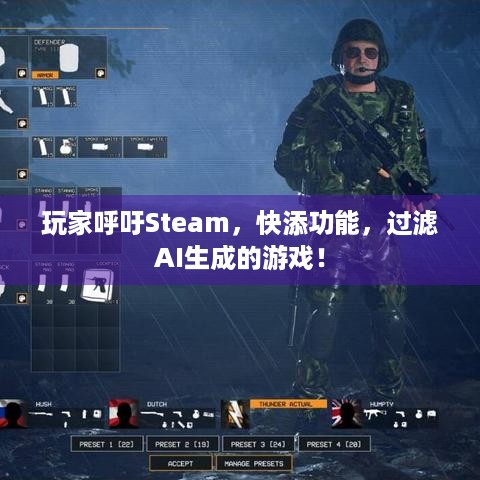 玩家呼吁Steam，快添功能，过滤AI生成的游戏！