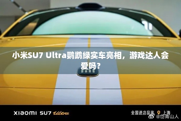 小米SU7 Ultra鹦鹉绿实车亮相，游戏达人会爱吗？