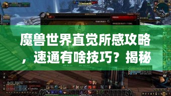 魔兽世界直觉所感攻略，速通有啥技巧？揭秘在此！