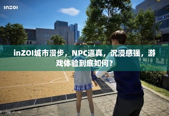 inZOI城市漫步，NPC逼真，沉浸感强，游戏体验到底如何？